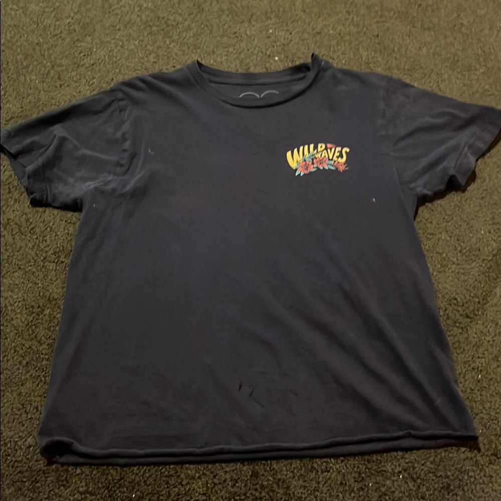 Wild Waves Black T-Shirt